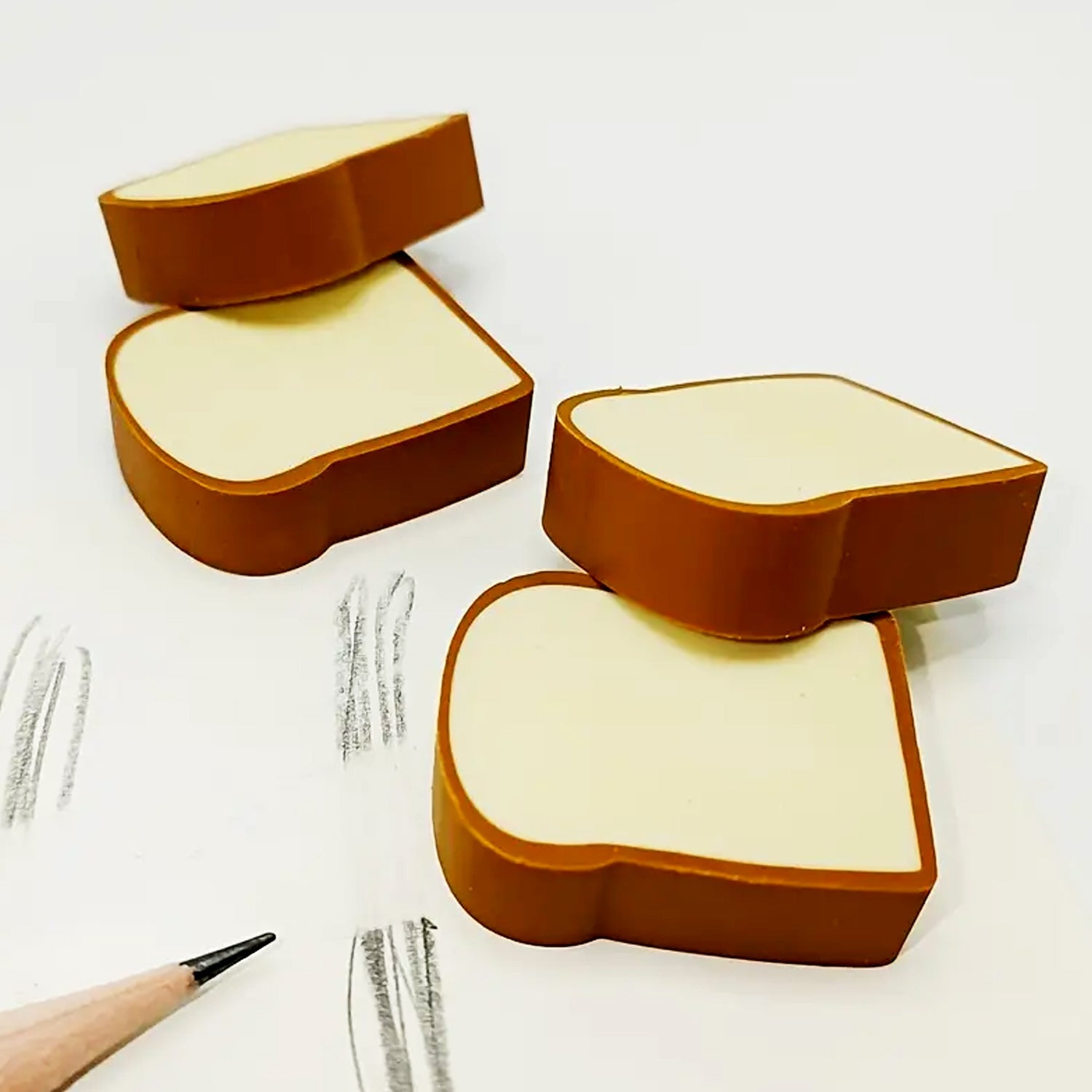 3D Toast Bread Shape Eraser for Kids, Cartoons Erasers Toast Bread Erasers Bread Shaped Eraser for Students, Gift, Cute Fun Food Erasers for School Classroom, Stationery for Boys & Girls (4 Pcs Set) 3D Toast Bread Shape Eraser for Kids, Cartoons Erasers Toast Bread Erasers Bread Shaped Eraser for Students, Gift, Cute Fun Food Erasers for School Classroom, Stationery for Boys & Girls (4 Pcs Set)